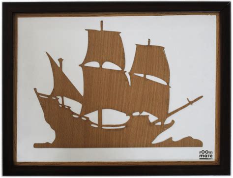 White,Black And Brown PVC Ship Theme Wall Picture Frame, For Decoration ...