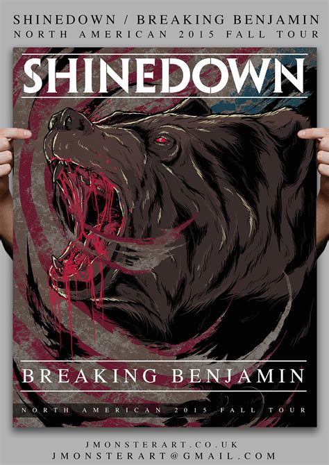 Shinedown/Breaking Benjamin Tour Poster (Contest) on Behance