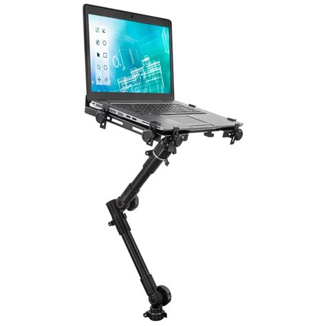 Mount-It! Car Laptop Mount Under Seat Installation Fits Laptops and Notebooks with 12 to 15.4 ...