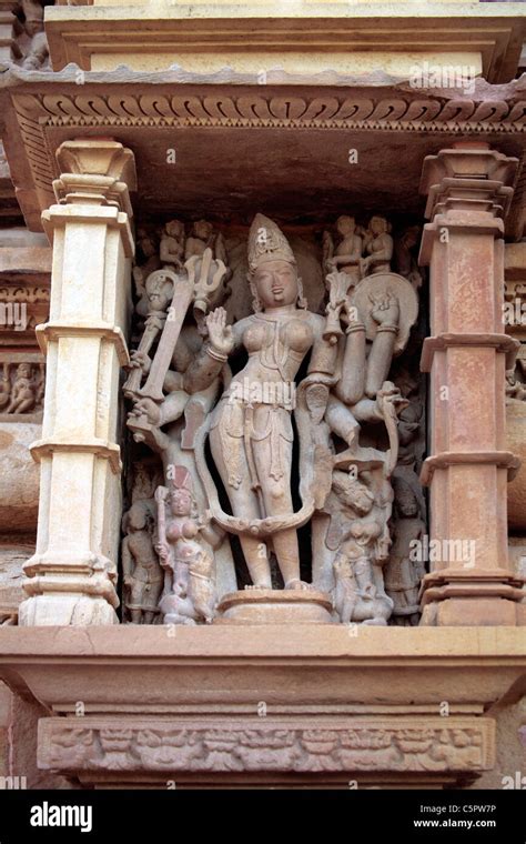 Sculptures on the wall of Hindu temple, Khajuraho, Madhya Pradesh, India Stock Photo - Alamy