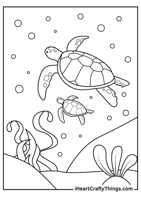 Sea Turtle Coloring Sheet