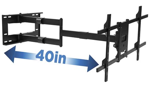 Mount-It! Full Motion TV Wall Mount with Extra Long Extension, Fits 40 ...