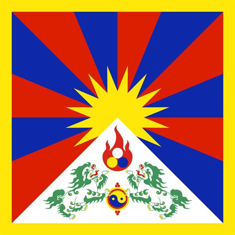 Flag of Tibet. Still complicated, but I tried to keep the symbolism. : r/vexillology