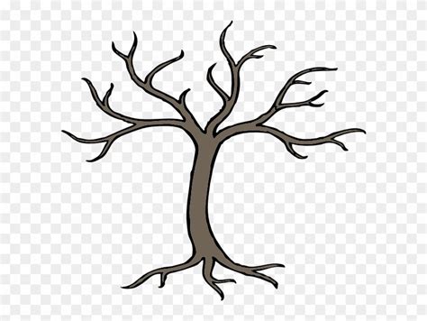 Tree With Branches Drawing - Free Transparent PNG Clipart Images Download