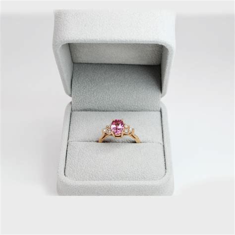 Pink Spinel & Diamond Ring