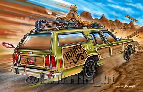 National Lampoon's Vacation Family Truckster signed art | Etsy