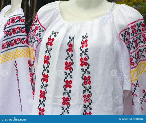 Balkan Embroidered National Traditional Costume Clothes Isolated Stock ...