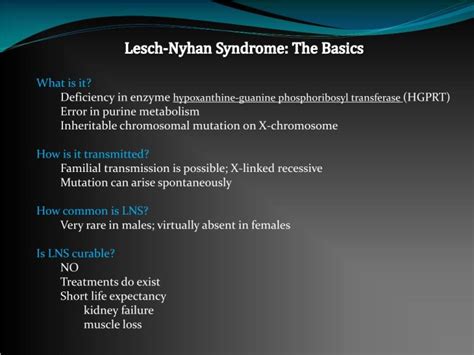 Lesch-Nyhan Syndrome: A Deep Dive into the Rare Genetic Disorder - SihaSah