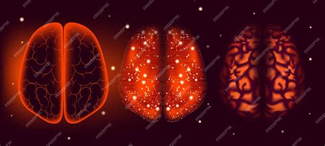 Premium Vector | Human brain analysis big data visualization