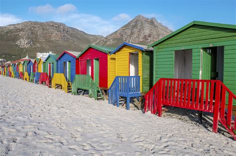 The Vividly Colorful Bo-Kaap Homes and Muizenberg Beach Bungalows in Cape Town, South Africa