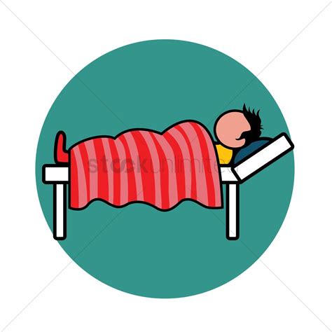 Sick man in bed clip art Royalty Free Stock SVG Vector and Clip Art ...