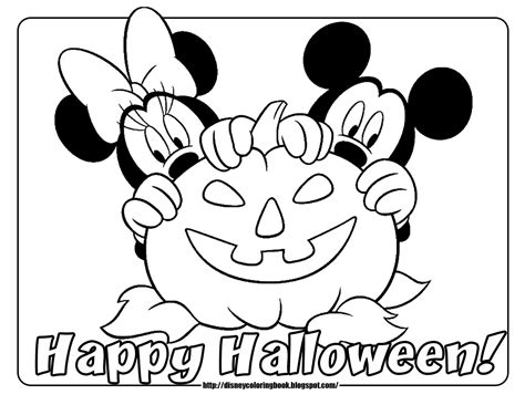 Disney Coloring Pages and Sheets for Kids: Mickey and Friends Halloween 2: Free Disney Halloween ...