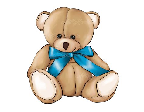 Teddy Bear Clipart Bear PNG Baby Bear PNG Baby Shower Boy - Etsy Canada