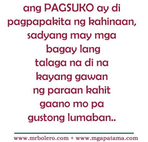 Hugot Lines Tagalog Patama