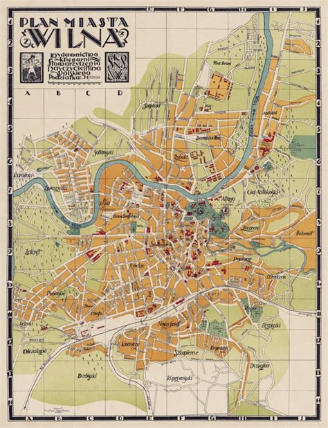 Wilna map Old map of Vilnius Lithuania Vintage map | Etsy