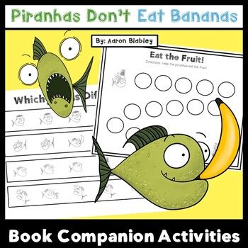 Piranhas Don't Eat Bananas: Book Companion Activities | Elementary & Special Ed.