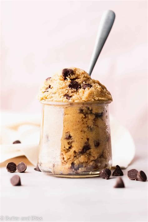 Edible Gluten Free Chocolate Chip Cookie Dough - Butter and Bliss