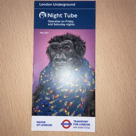 LONDON UNDERGROUND TUBE Map (. Night. Tube. May. 2017. ) £1.99 - PicClick UK