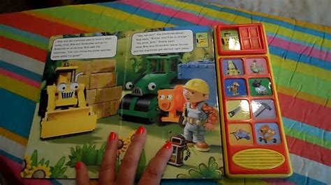 BOB THE BUILDER READING + SOUNDS SCOOP'S BIG DAY BOOK - YouTube