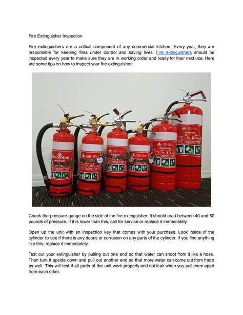 Fire Extinguisher Inspection by evac solutions - Issuu