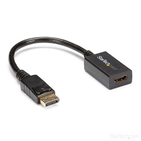 StarTech.com DisplayPort to HDMI Adapter - DP 1.2 to HDMI Video Converter 1080p - DP to HDMI ...