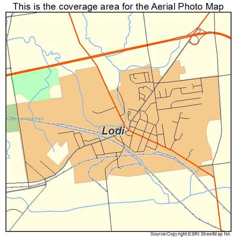 Aerial Photography Map of Lodi, OH Ohio