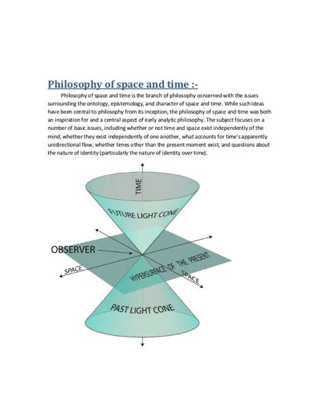 Philosophy of space and time