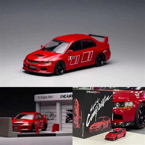 YES co-branded PEAKO 1/64 EVO9 Modified Variants simulation car model | Shopee Malaysia