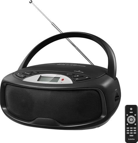 Amazon.com: Gelielim Portable CD Player Bluetooth Boombox, FM Radio ...