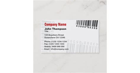 Barcode Business Card | Zazzle