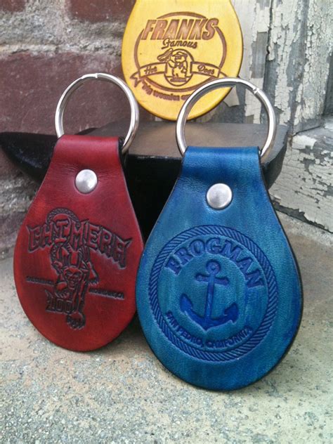 Personalized Handmade Leather Keychains