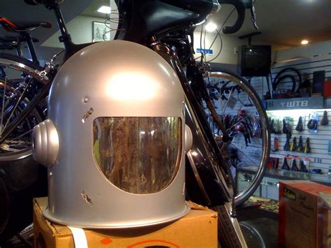 Old school futuristic bike helmet | Nathan Borror | Flickr