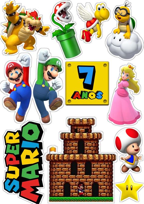 Pin en Topper de bolo | Decoracion de mario bros, Cumple de mario bros, Pastel de mario bros