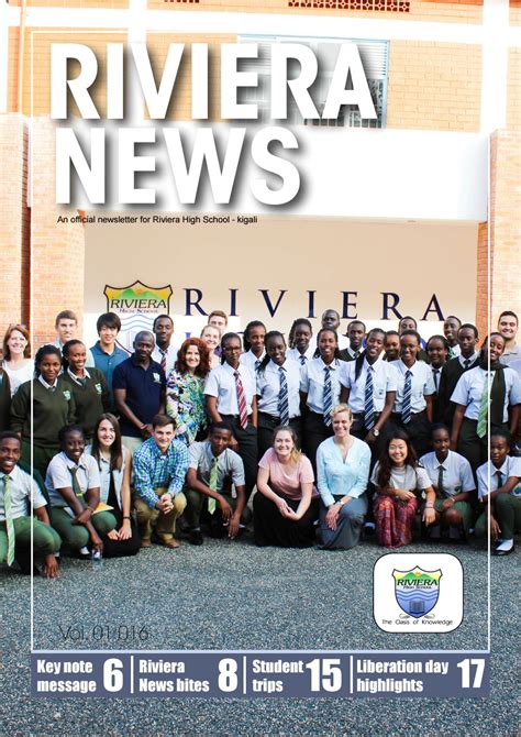 Riviera Newsletter, Vol.1:016 by Riviera High School - Issuu