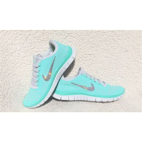 Nike Free 3.0 V4 Bling Shoes w Swarovski Elements Tropical Twist, Mint ...