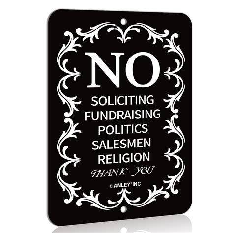 No Soliciting Signs Printable