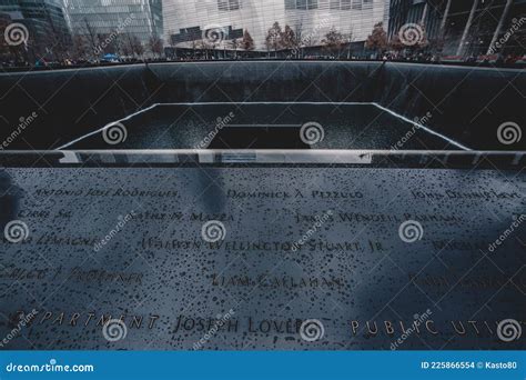 WTC Memorial Plaza, Manhattan, New York City. Editorial Stock Image - Image of sadness, memorial ...