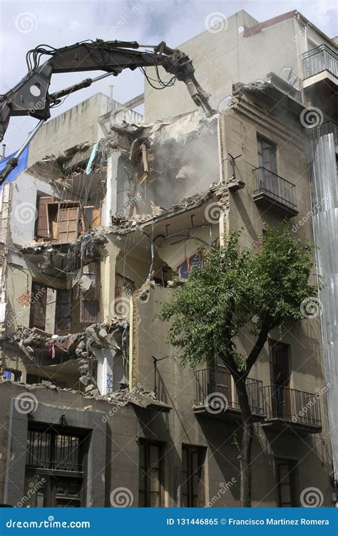 Old building demolition stock image. Image of site, ground - 131446865