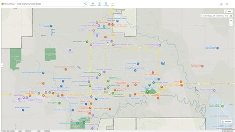 Enid Oklahoma Map - United States