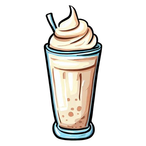 Vanilla Milkshake Clipart