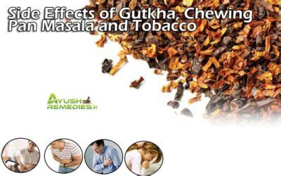 Side Effects of Gutka, Chewing Pan Masala and Tobacco