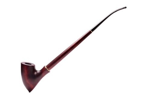 Extra long 17" inches Long Handcrafted Churchwarden Pear Wood Hobbit Pipe Gandalf Wizard Pipe ...