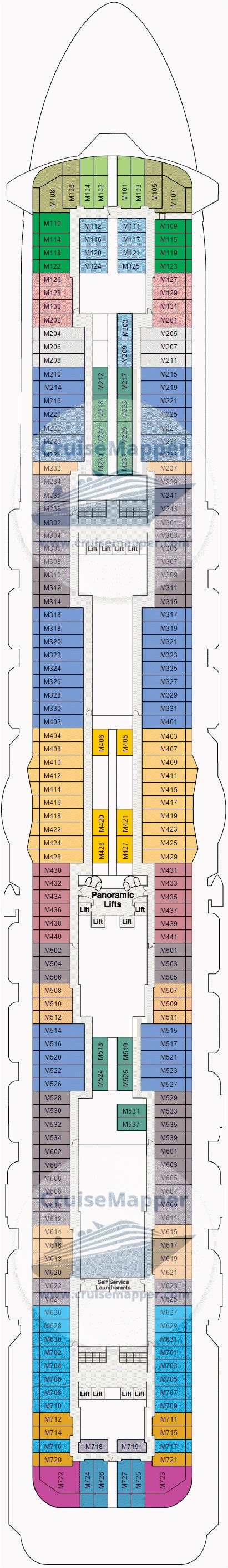 Majestic Princess deck 15 plan | CruiseMapper