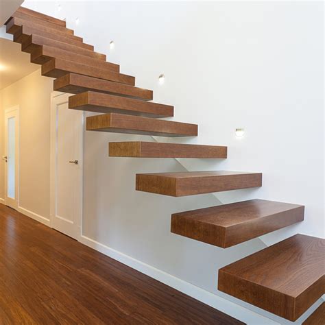 timber floating staircase