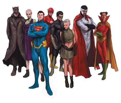 Earth 16's The Just : Batman (Damian Wayne), Alexis Luthor, Superman ...