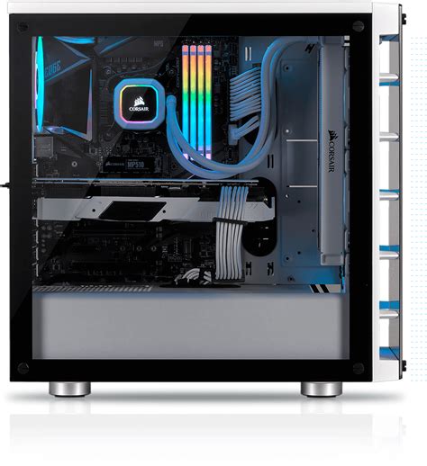 CORSAIR iCUE 465X RGB Mid-Tower ATX Smart Case — White | النور تك ...