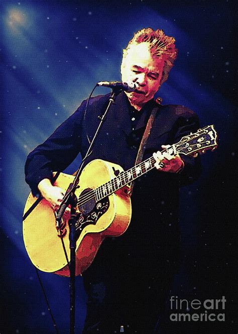 John Prine Live Digital Art by Gunawan RB