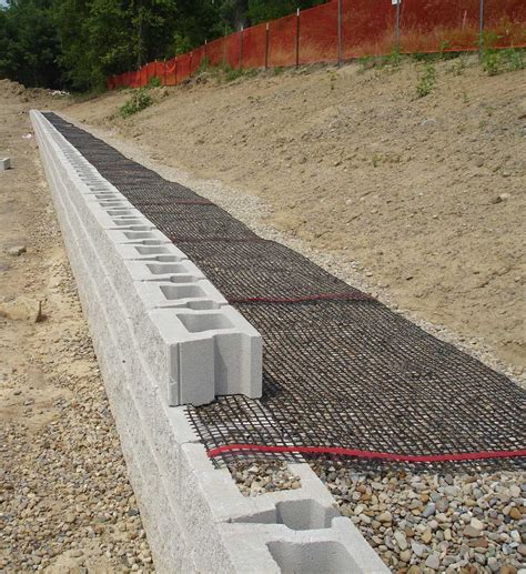 Geogrid for block retaining wall | Landscaping retaining walls, Backyard retaining walls ...