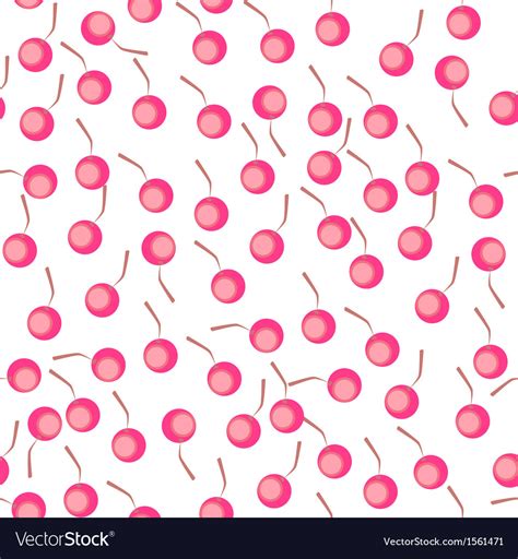 Seamless cherry background fabric pattern Vector Image