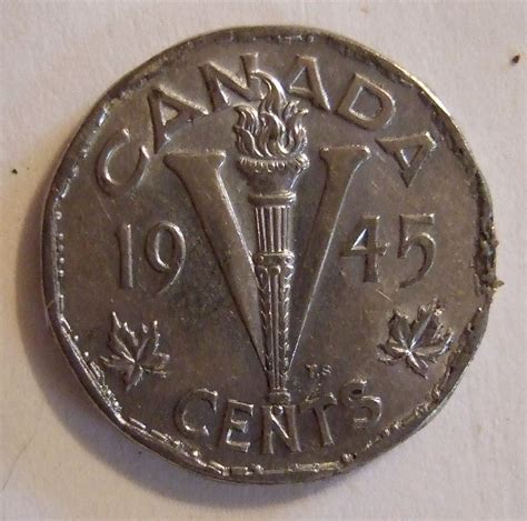 File:CANADA, FIVE CENTS 1945 -WHITE METAL a - Flickr - woody1778a.jpg - Wikipedia